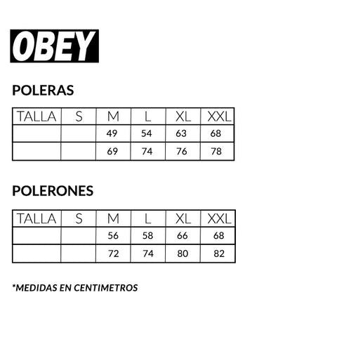 GUIA TALLA OBEY