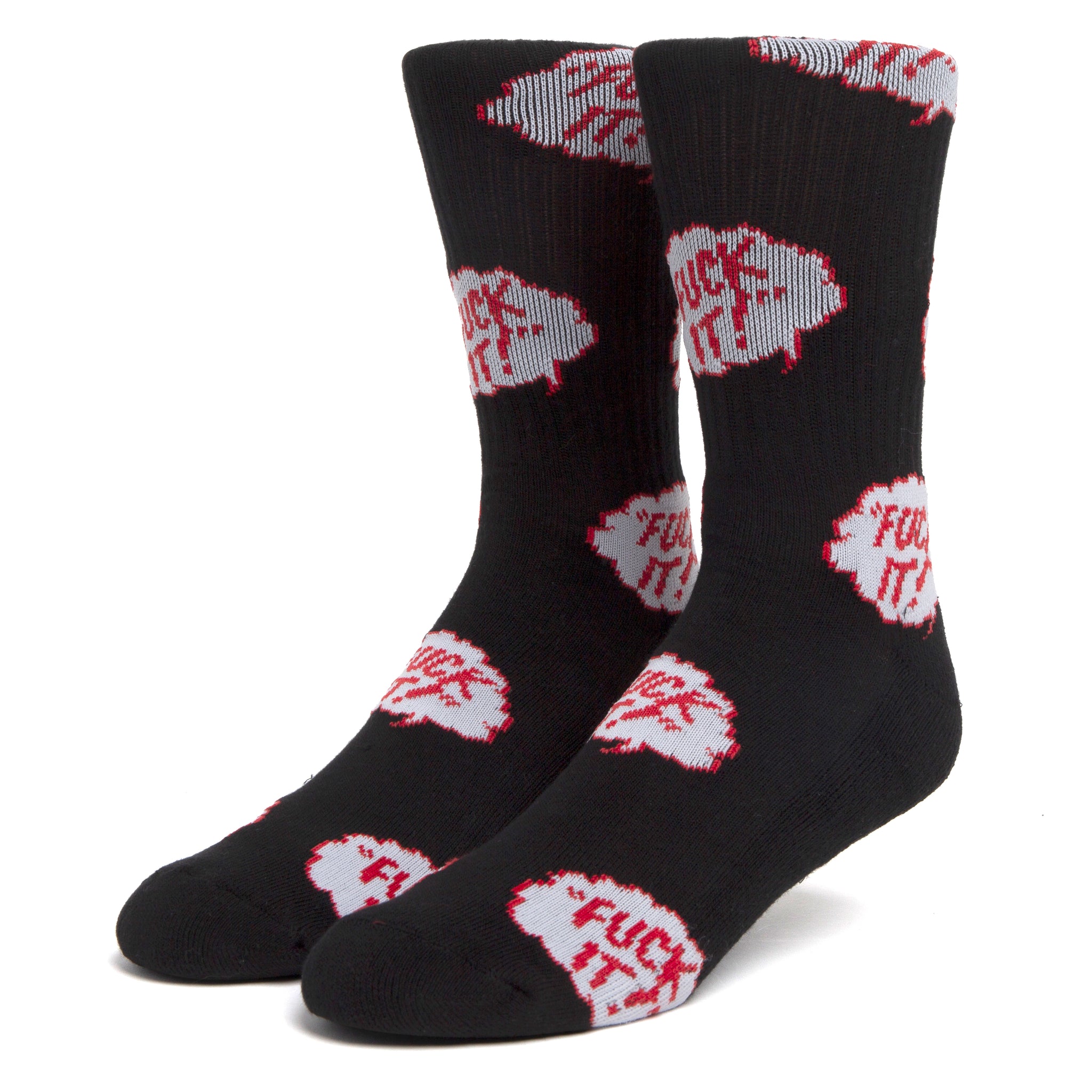 Calcetines HUF THE MOTTO SOCK BLACK