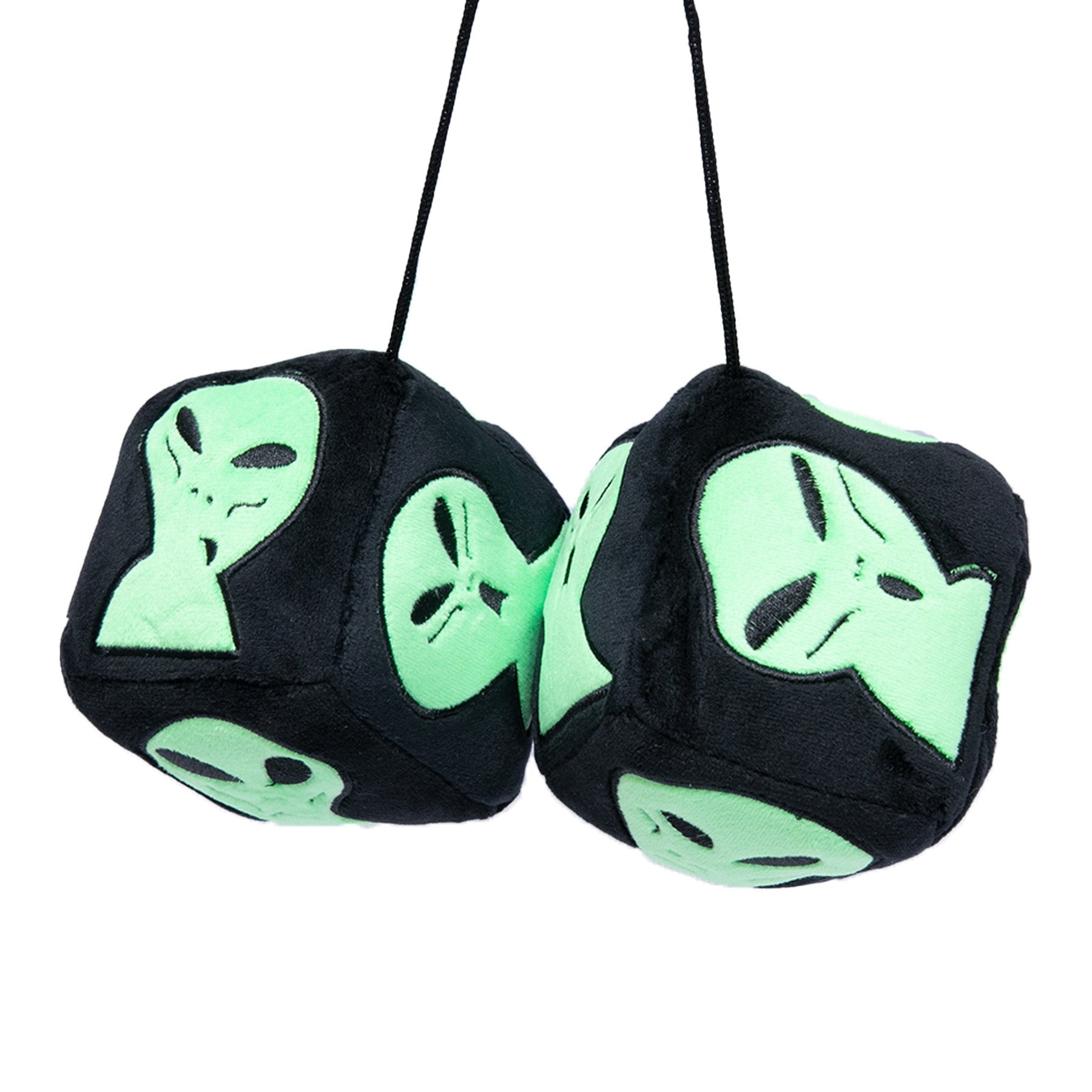 Accesorio para auto Ripndip We Out Here Fuzzy Dice Black