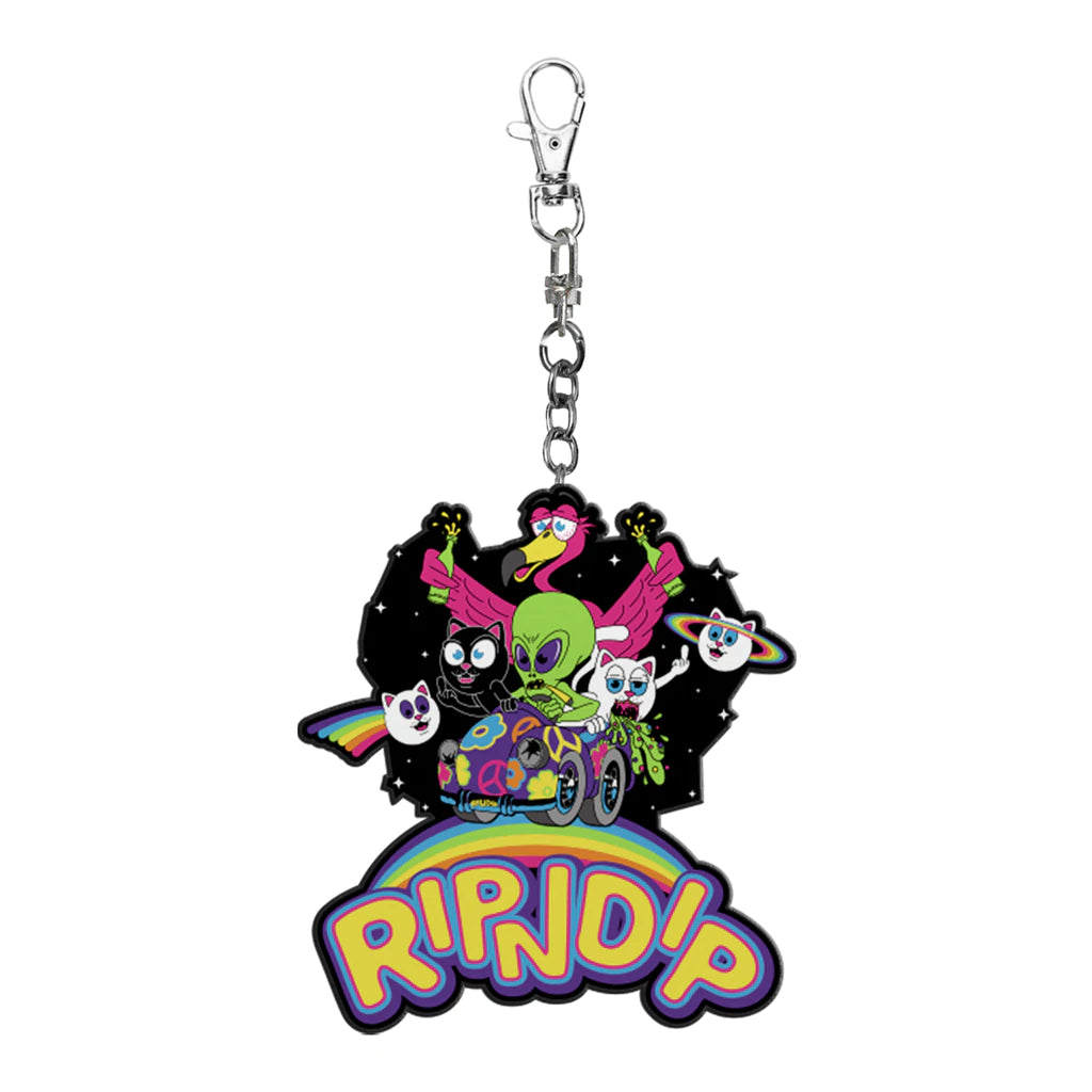 Friends Forever Rubber Keychain Black