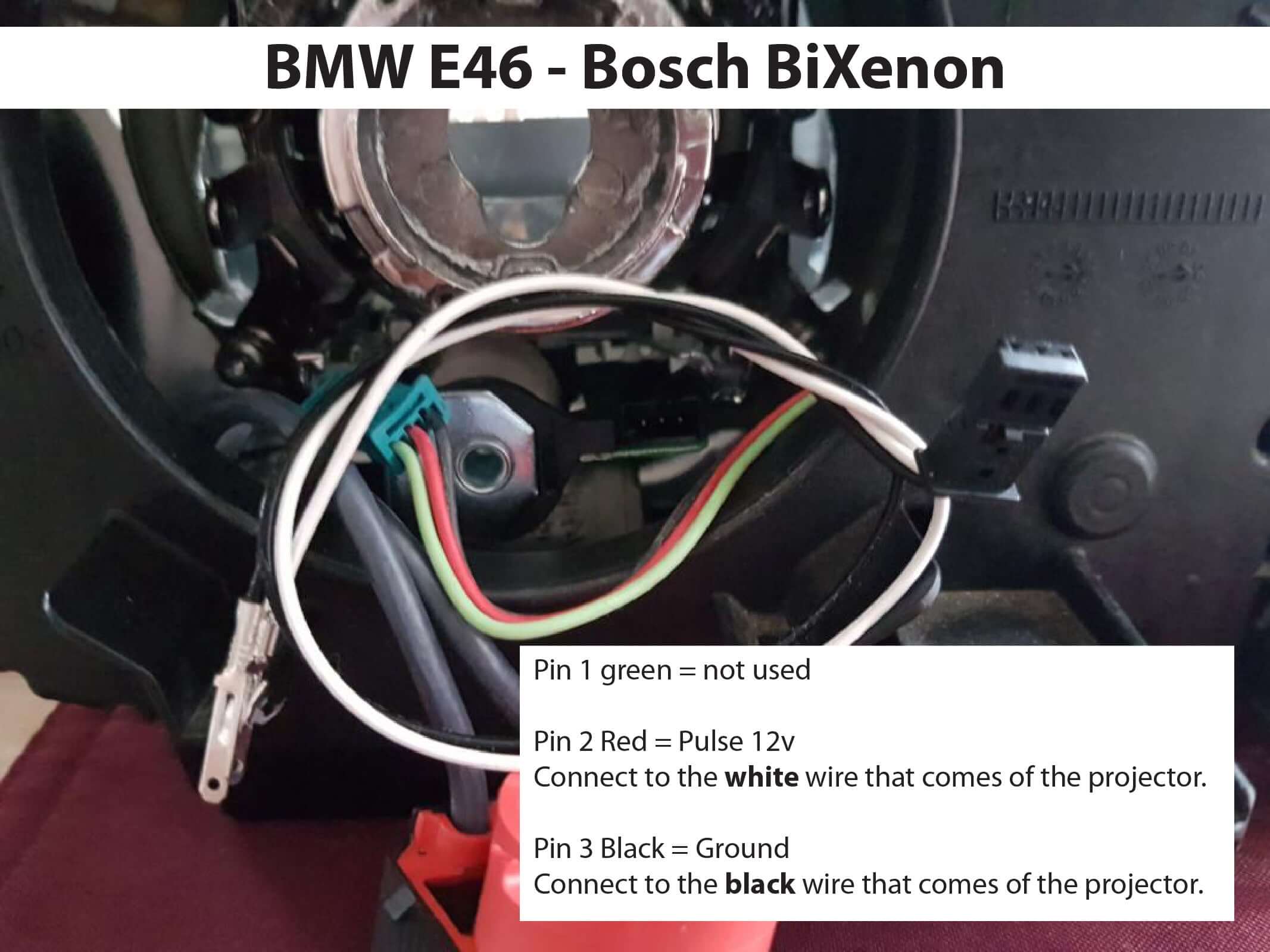 Pin layout Bosch E46 solenoid