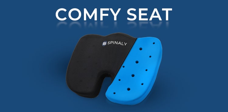 כרית ישיבה להקלת כאבי גב תחתון וכאבי גב קומפי סיט של חברת ספינאלי Spinaly Comfy Seat