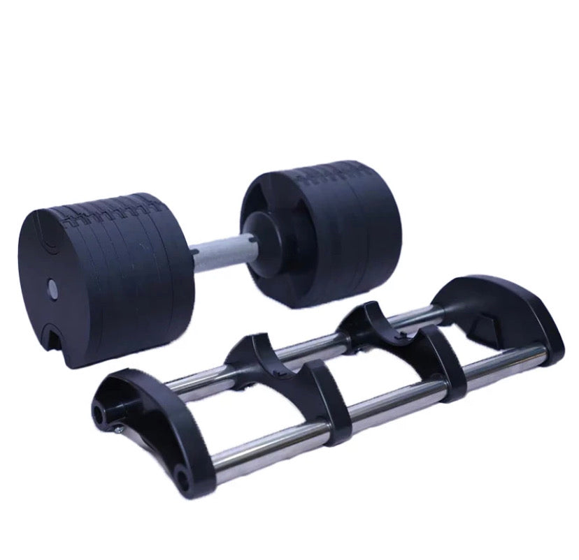 bitter het spoor Gelovige Nieuw: Tot 40 KG verstelbare dumbbell set incl. standaard - model HG40 –  HomeGym24