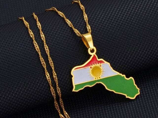 Kurdistan Fahne / Flagge für Auto mit Befestigungsschaft – Kurdish Fanshop