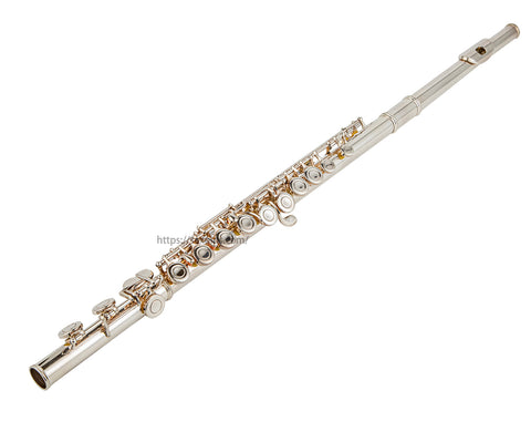 16 Closed holes flute silver cupronuckel Bb flute body with e mechanism