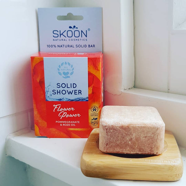 skoon shower bar in window sill