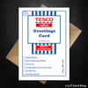 tesco value birthday card supermarket spoof funny a5 basic card