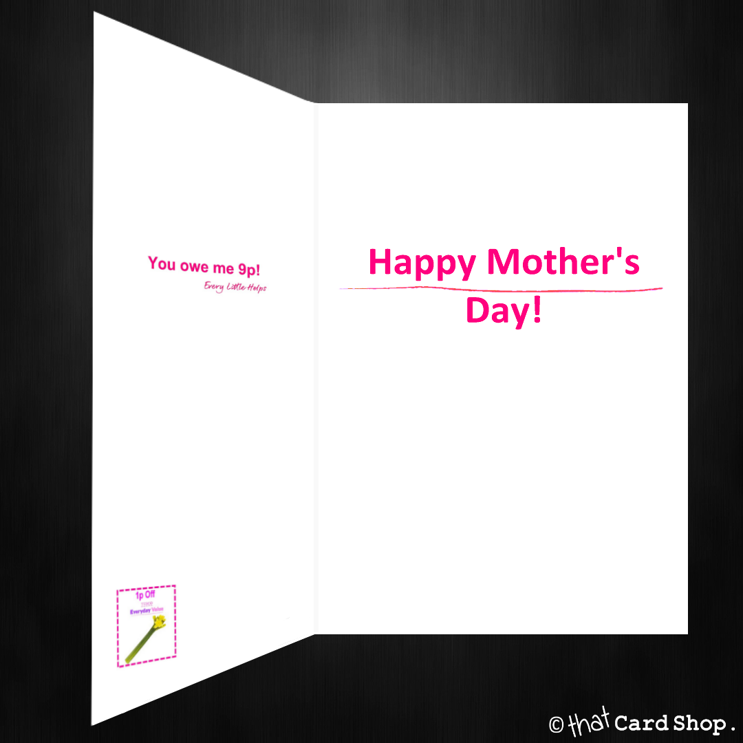 everyday value mothers day card funny tesco spoof that card shop - mothers day fortnite card