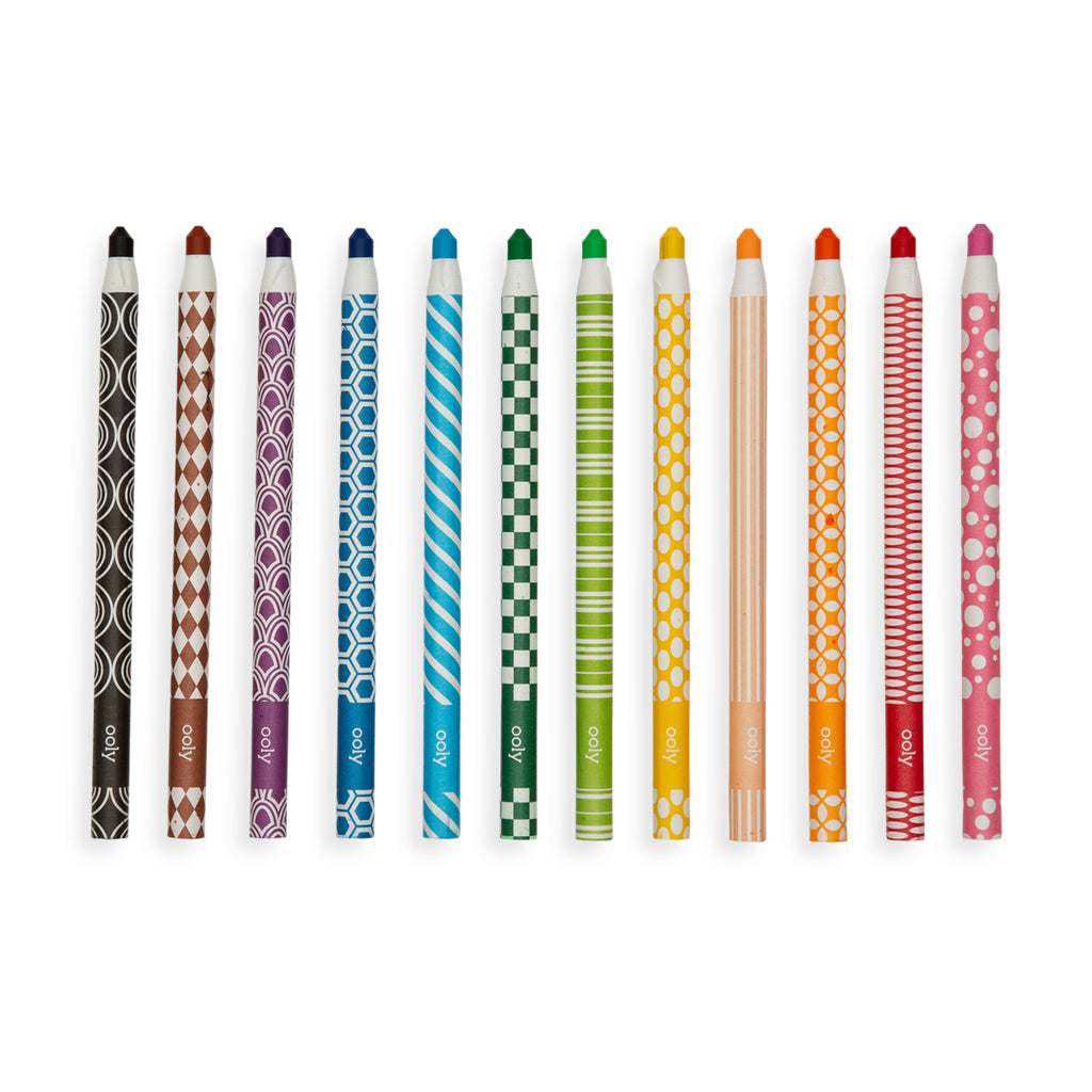 Ooly Chalk-O-Rama Dustless Chalk Crayons - Set of 12 – The Little