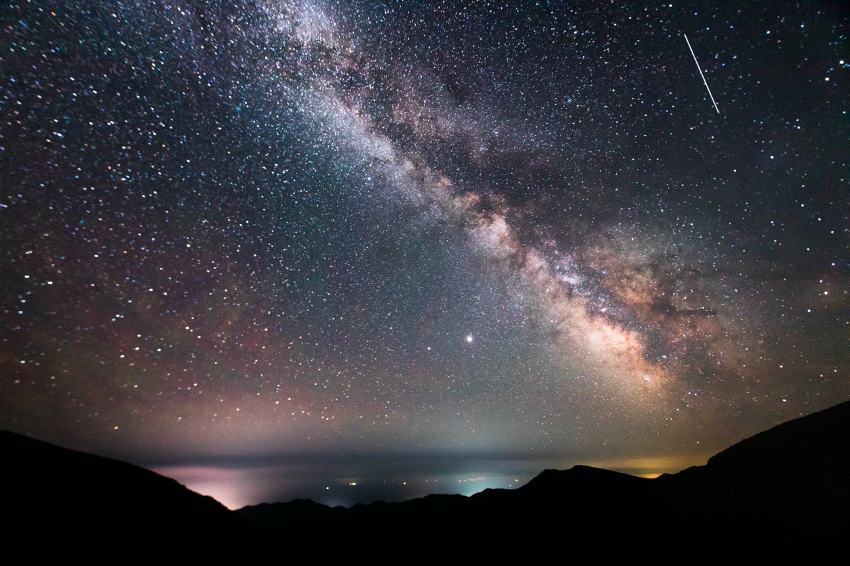 Milky Way as seen from Shiretoko Pass, Hokkaido, Japan