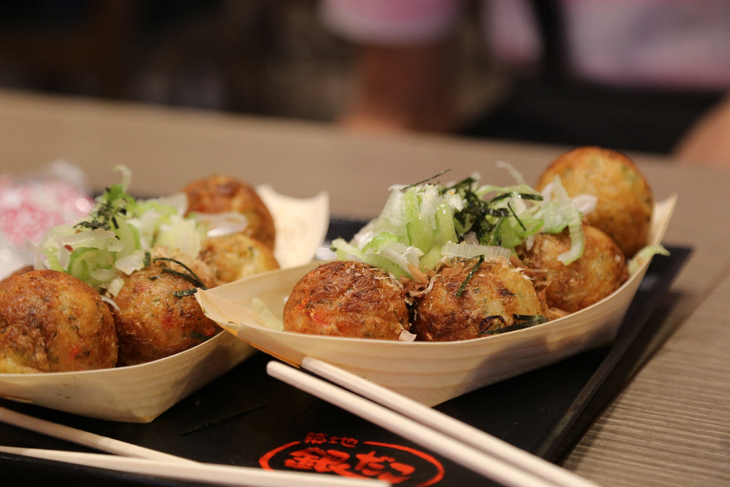 takoyaki is flour ball with octopus, Osaka soul food