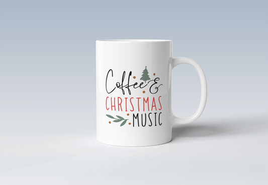 Christmas Coffee Cup with Candy Cane I Art Print by Aldona