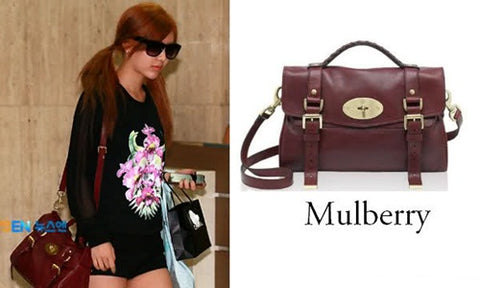 Qri nhóm T-ara cùng chiếc túi Mulberry