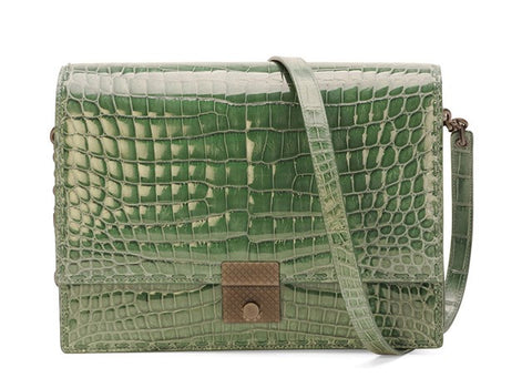 Túi Bottega Veneta Crocodile Top Flap Accordion Shoulder