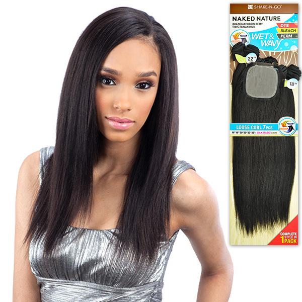 naked nature brazilian hair by shake n go wet n wavy all in one pack info