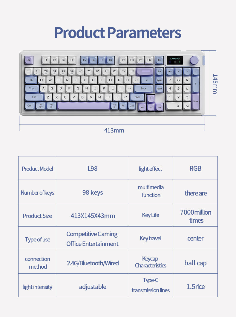 LANGTU Wireless Keyboard-Tapelf