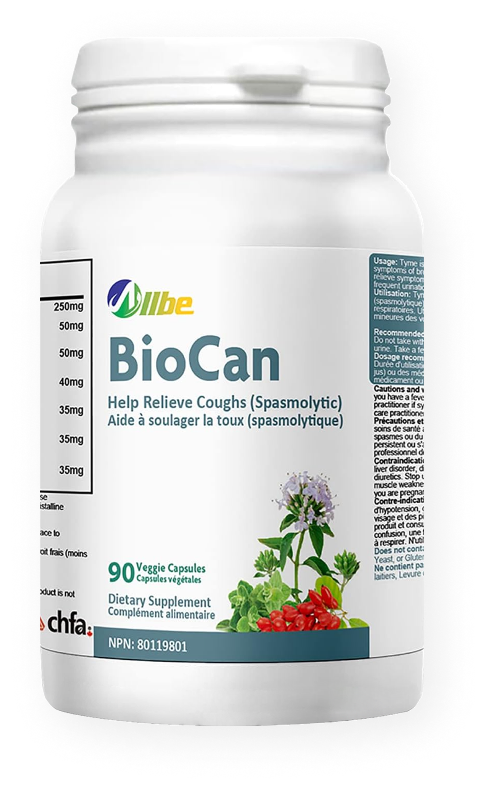 Biocan capsules for cough relief