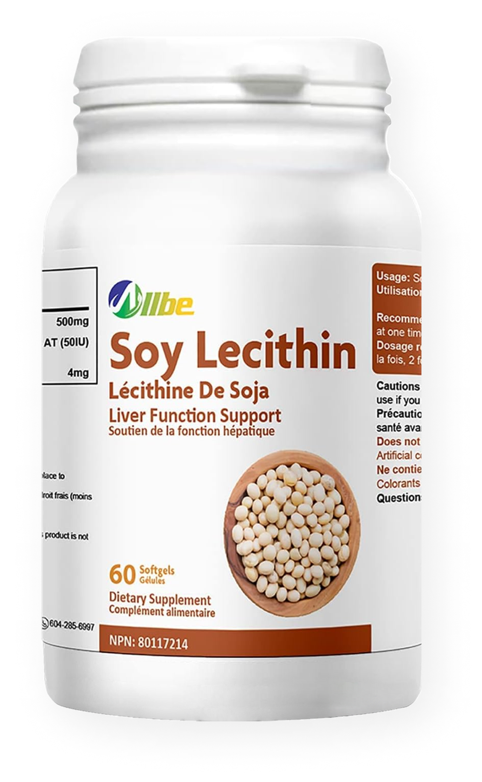 Soy Lecithin supplements for health