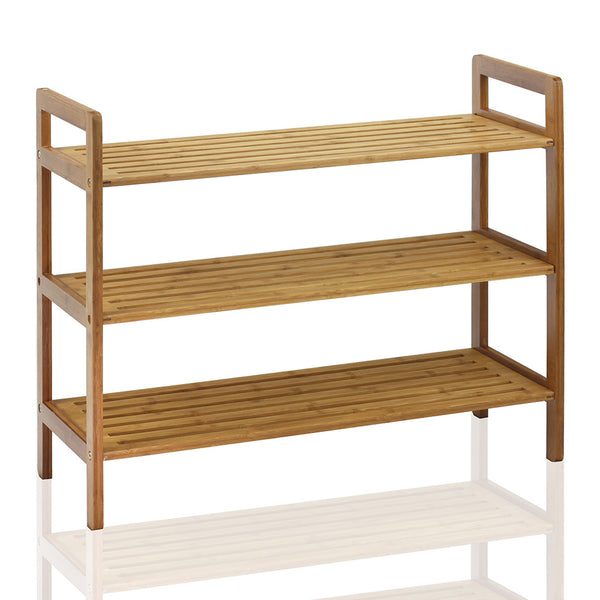 Oceanstar 3 Tier Hpl Bamboo Shoe Rack Natural Bamboo Oceanstar Shoe Rack Shoe Storage Shoe Rack Oceanstar Design Group Inc