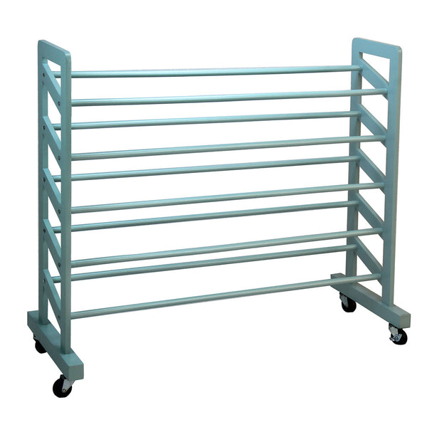 rolling shoe rack