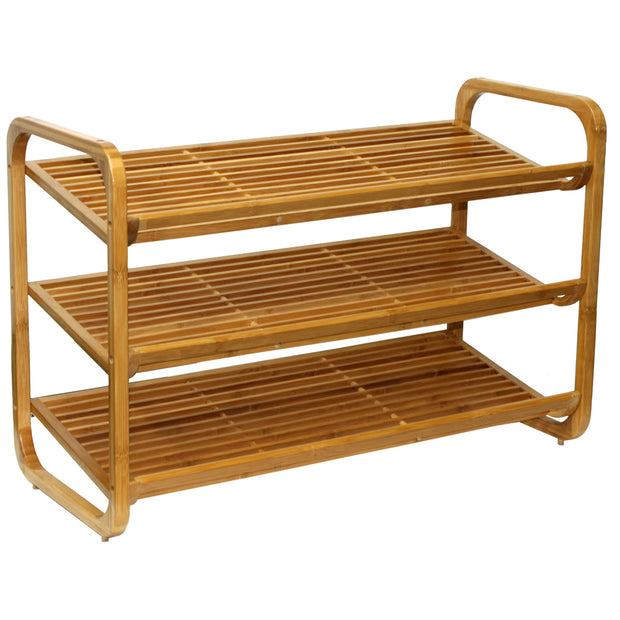 Anoori Storage Shoe Rack 3 Tier Natural