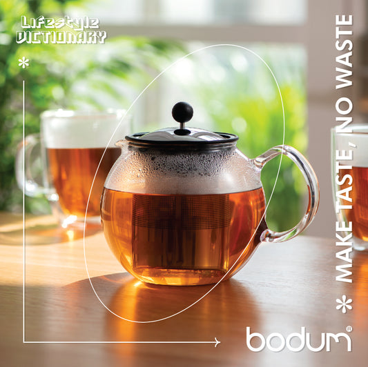 Bodum Assam Medium Tea Press with Plastic Filter, Black, 1.0 l, 34 oz.