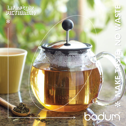 Bodum Teapot, ASSAM Glass Teapot Stainless Steel Filter, 34 oz