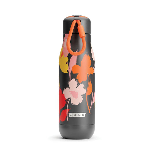 Zoku 18oz Stainless Steel Powder Coated Bottle Coral