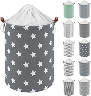 Collapsible Laundry Basket 17.7/19.7 Canvas Laundry Hamper with