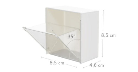Wall-mounted cotton swab storage box bathroom waterproof cosmetic cotton storage finishing box small object classification box