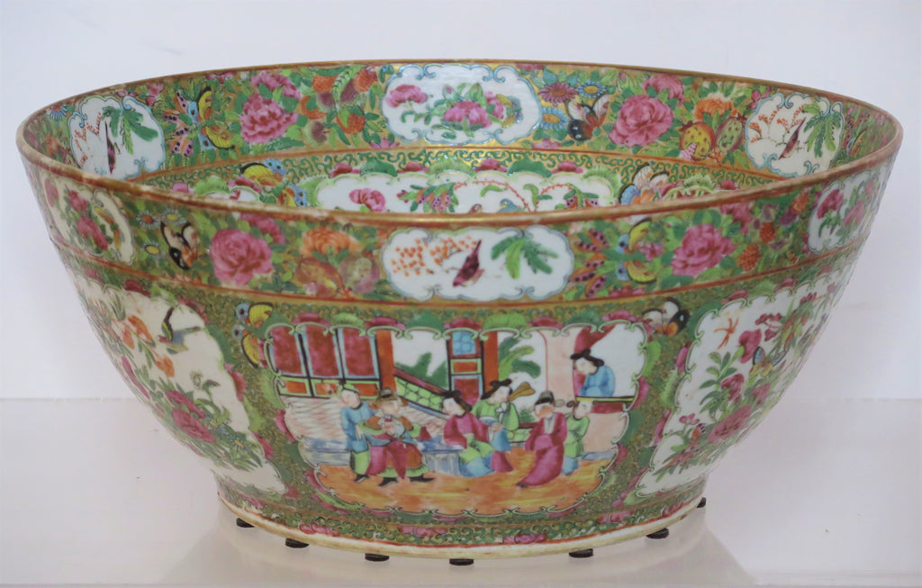 18th Century Chinese Export Rockefeller Pattern Punch Pot – Nick Brock  Antiques