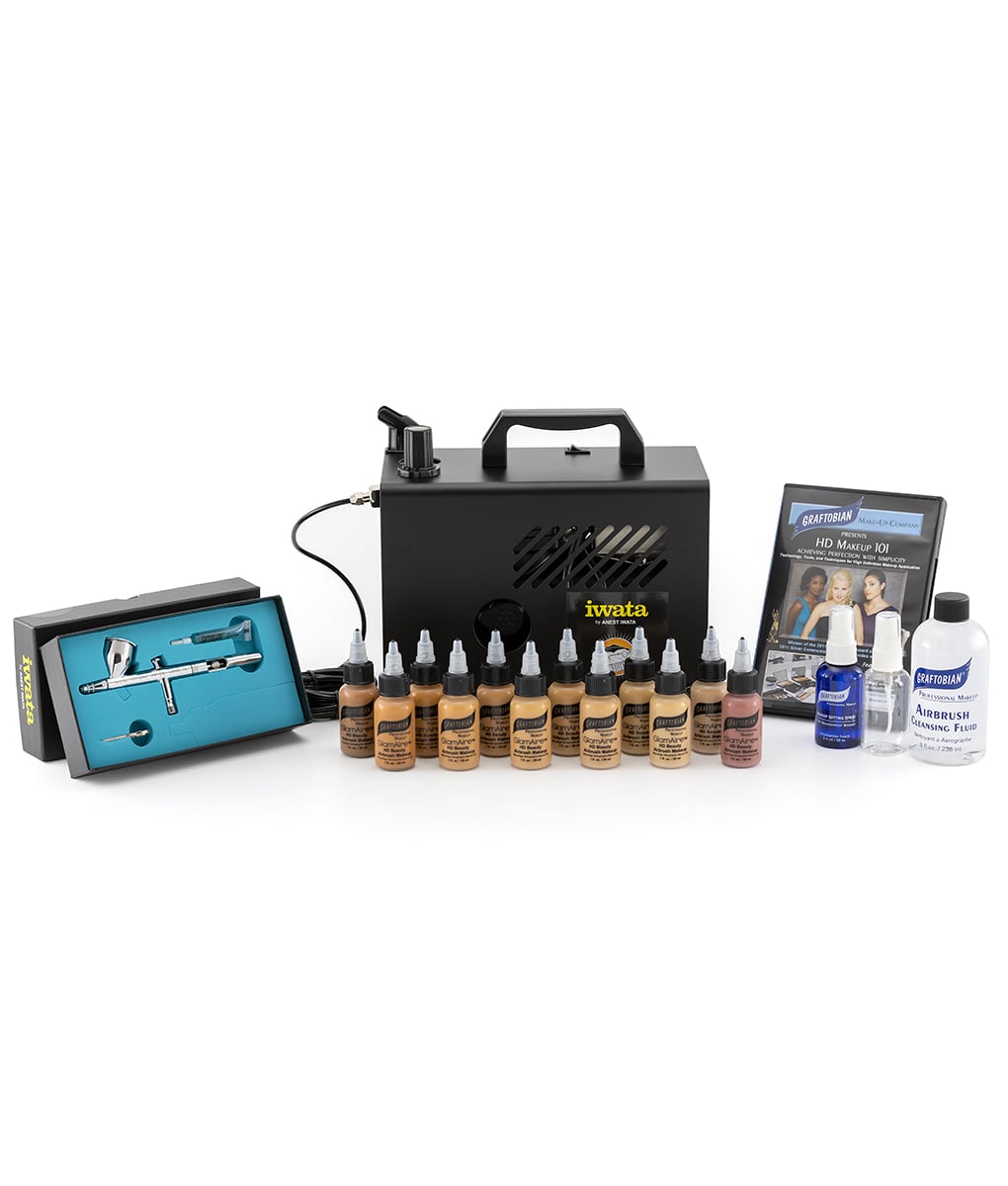 Iwata Professional Mobile Make-Up Kit with Ninja Jet Compressor
