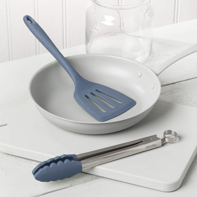 Tovolo Mini Silicone Turner Tongs - Gray