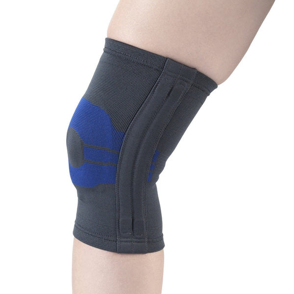 Airway Surgical OTC Knee Support With Compression Gel Insert Charcoal