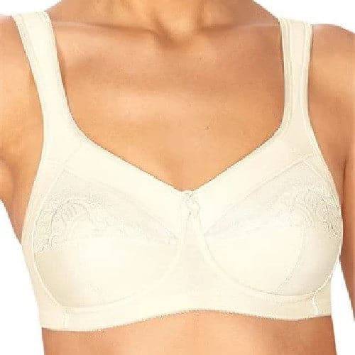 Amoena Women's Hannah Front Closure Wire Free Comfort Bra,White,X-Small A/B  (28/30) at  Women's Clothing store: Bras
