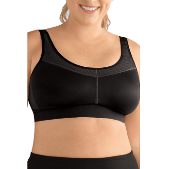 Aayomet Bras for Large Breasts Solid Color Comfortable Quick Sport Running Best  Bra (Black, XL) 