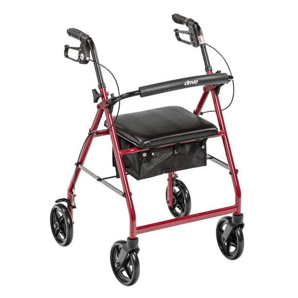Heavy Duty Bariatric Rollator Rolling Walker with Large Padded Seat, R – In  Motion Services