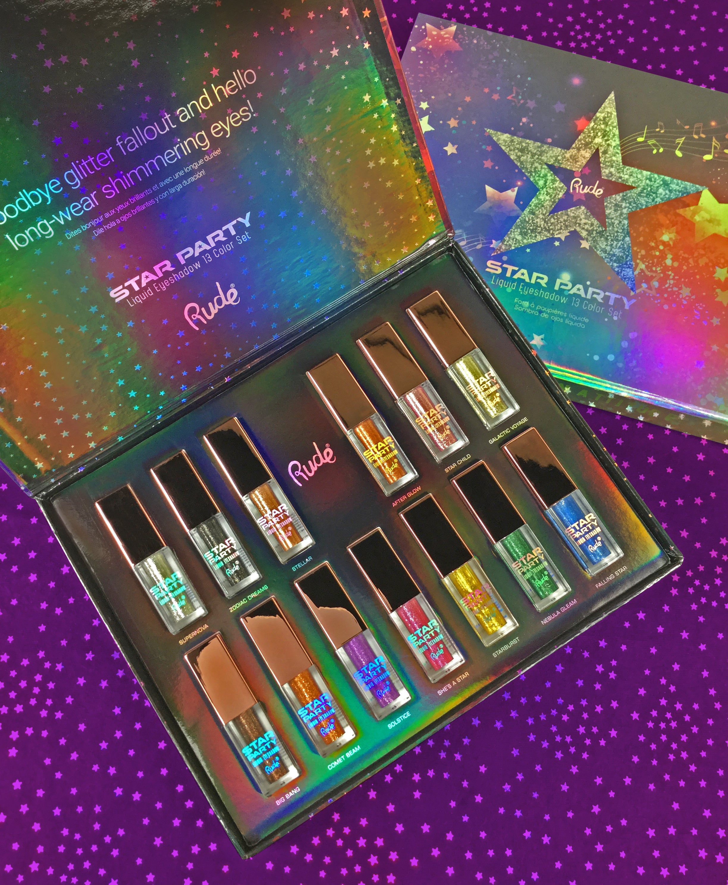 Glitter eyeshadow box set holiday gift