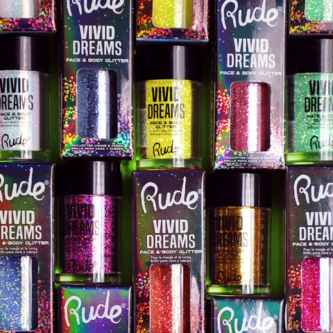 Vivid Dreams Face & Body Glitter | RUDE Cosmetics – Rude Cosmetics