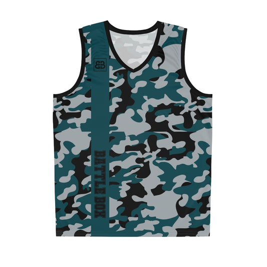 Battle Box Green Black Camo Basketball Jersey – Battle Box Wellness