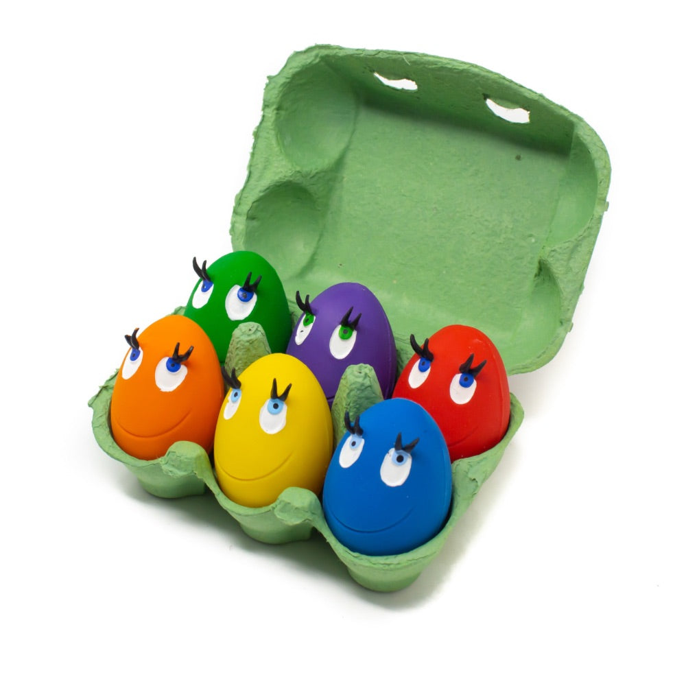 Rubber Teething Toys - Chicken, Bone & Frog Toys