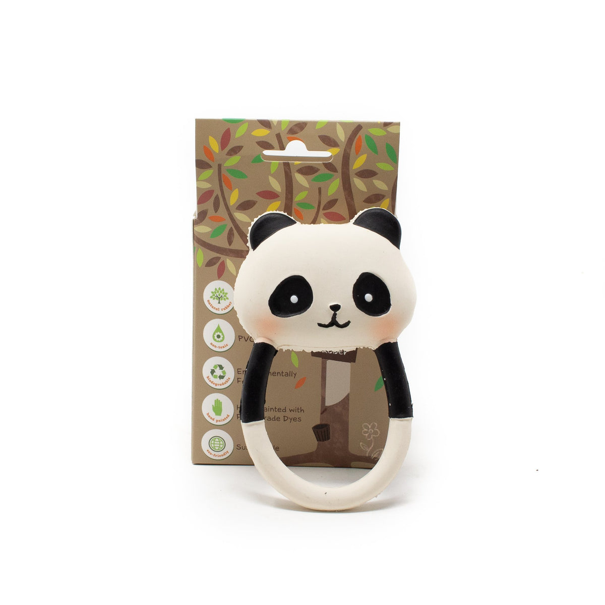 Panda the Teether by Lanco - Natural Rubber Toys