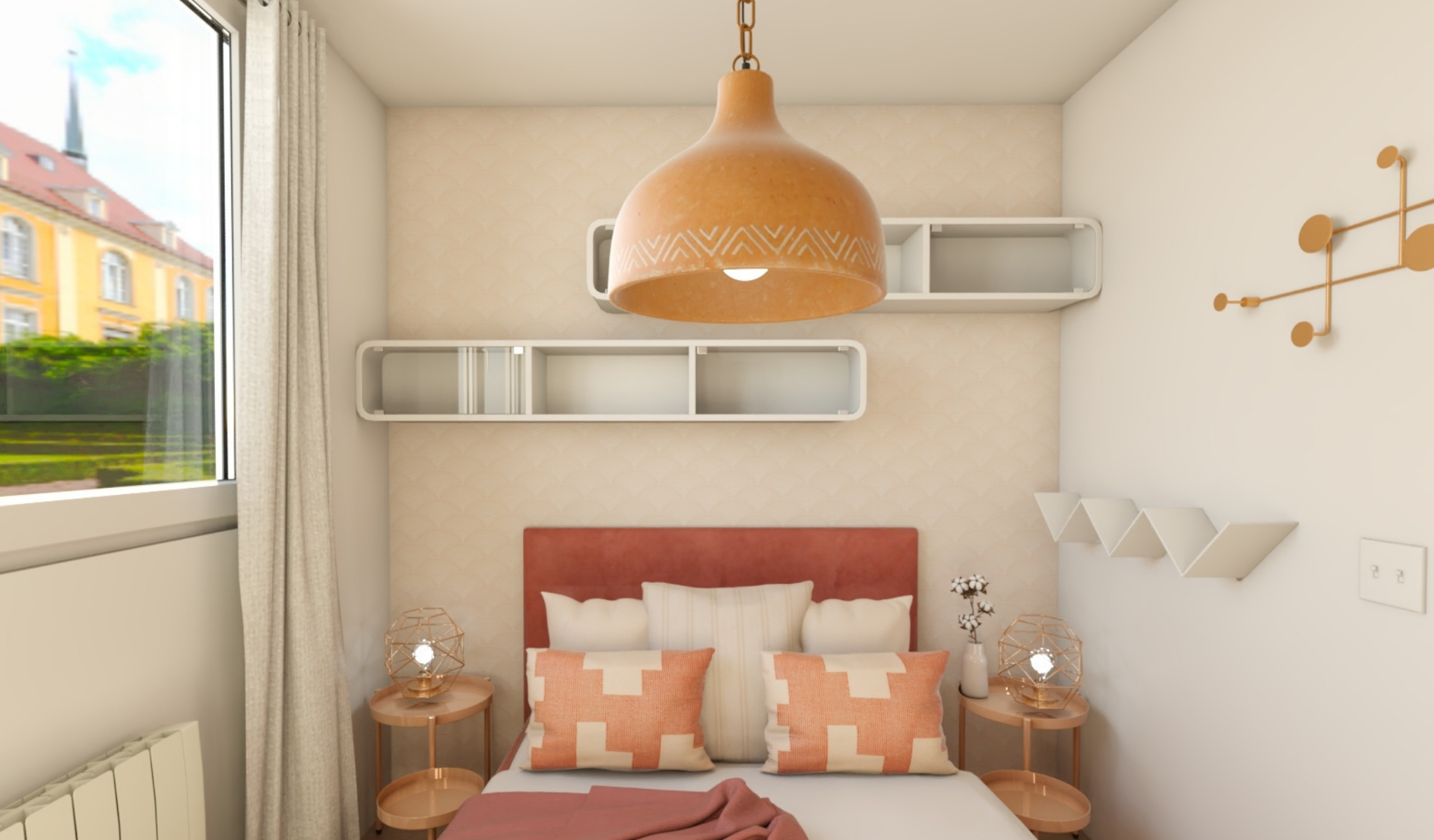 WherDeco - réalisations - calafell - chambre rose