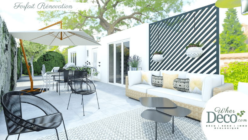 wherdeco-decoration-renovation-home staging-ecologique-duvertdansladeco-realisations-terrasse-en noir et blanc1