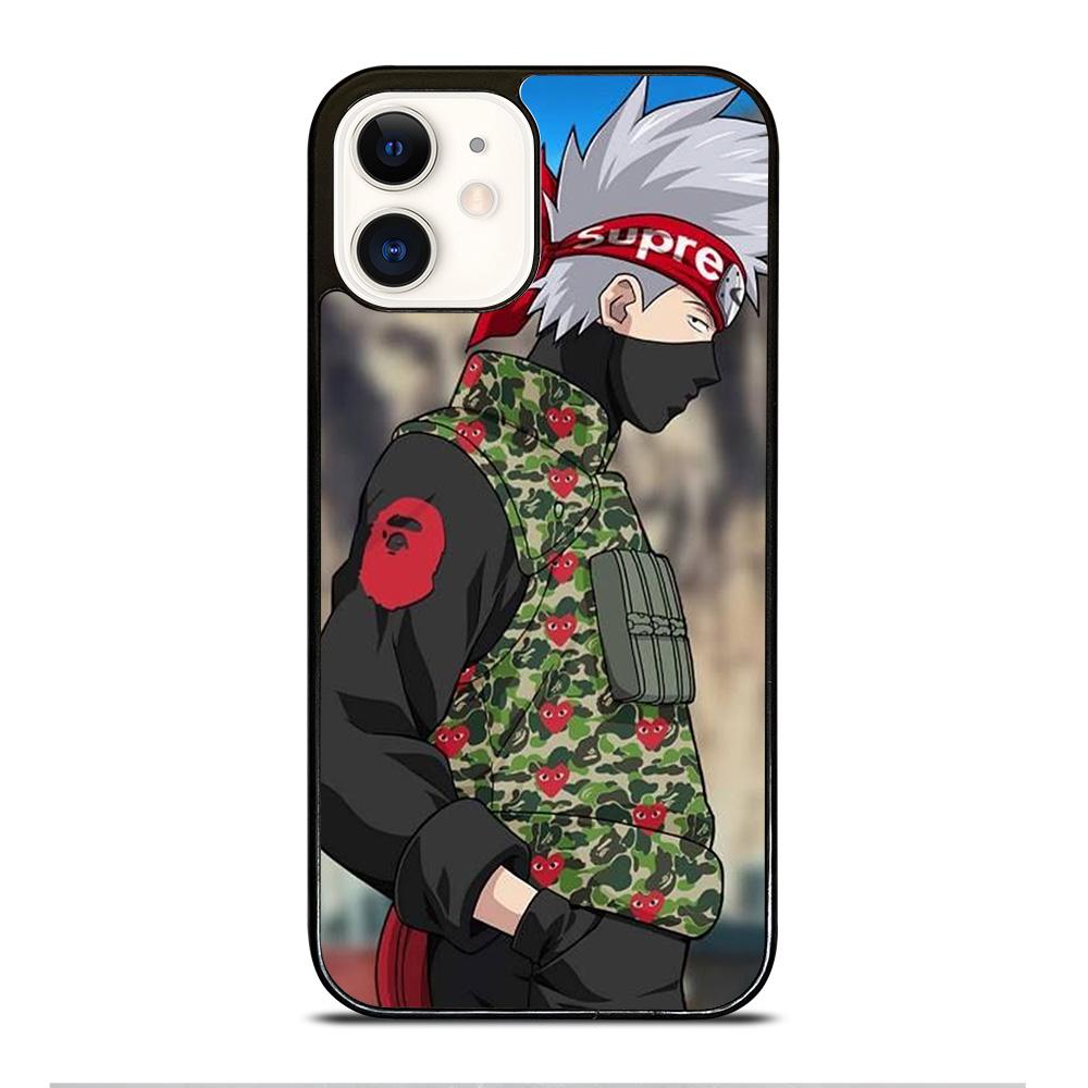 Bape Supreme Kakashi Naruto Iphone 12 Case Casefine