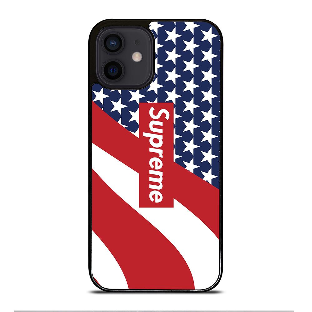 Supreme Logo American Flag Iphone 12 Mini Case Casefine