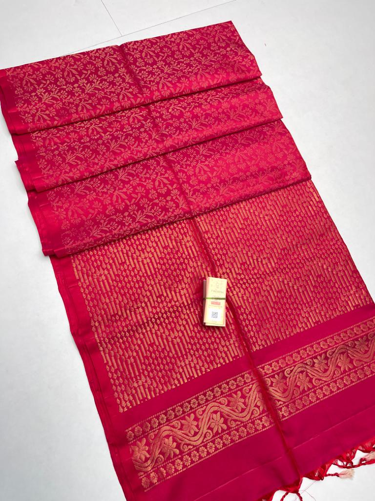 Discover the Magic of Kanchipuram Yellow & Black Silk Sarees – Sareeko