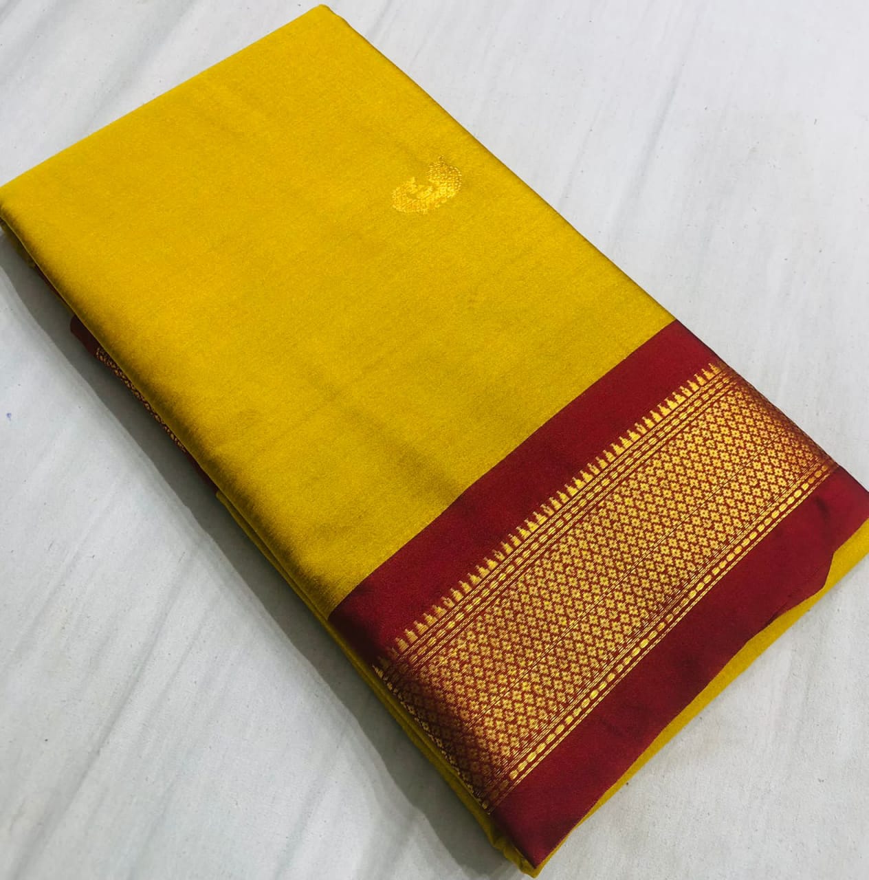 Cotton silk saree – www.vannamayil.com