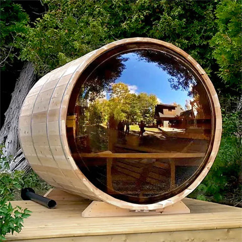 Panoramic Cedar Outdoor Sauna