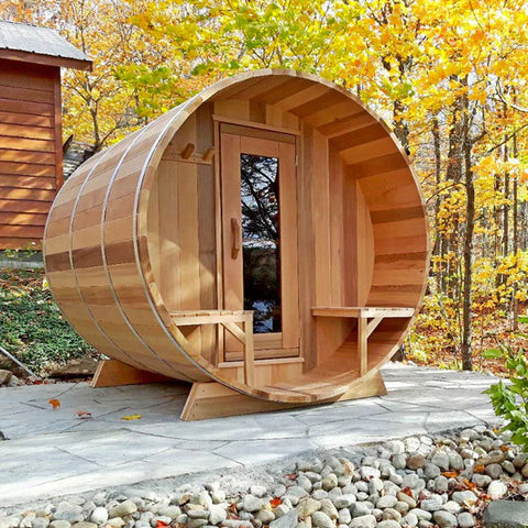 Canadian Cedar Barrel Sauna